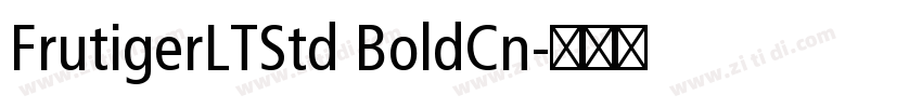 FrutigerLTStd BoldCn字体转换
